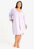 PJ Couture 2 Pocket Sleepshirt, Sugar Lilac image number 0