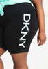 DKNY Sport Logo Active Shorts, Turquoise Aqua image number 3