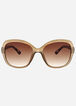 O By Oscar De La Renta Sunglasses, Brown image number 1