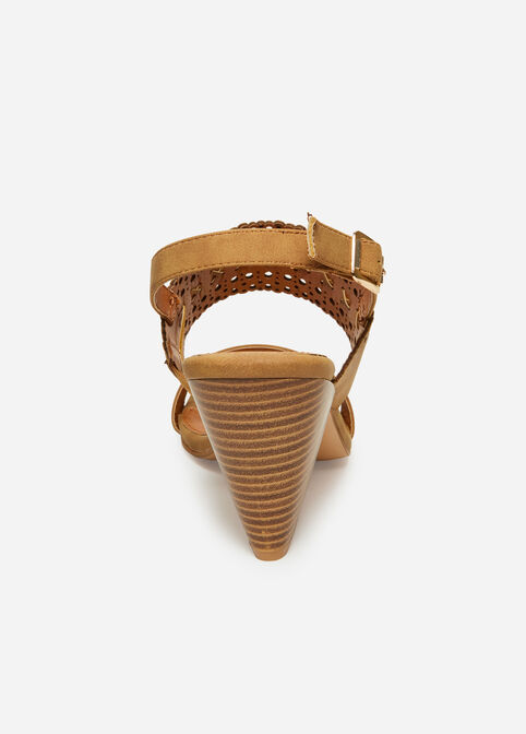 Sole Lift Conical Wide Width Sandal, Camel Taupe image number 3