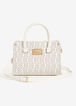 Bebe James Small Satchel, White image number 0