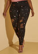Embellished Distressed Jeans, Black image number 3