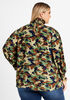 Shirred Camo Print Blouse, FAIRWAY image number 1