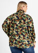Shirred Camo Print Blouse, FAIRWAY image number 1