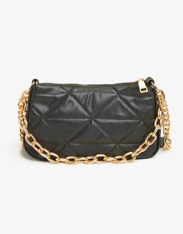 Bebe Gia Quilted Crossbody, Black image number 1