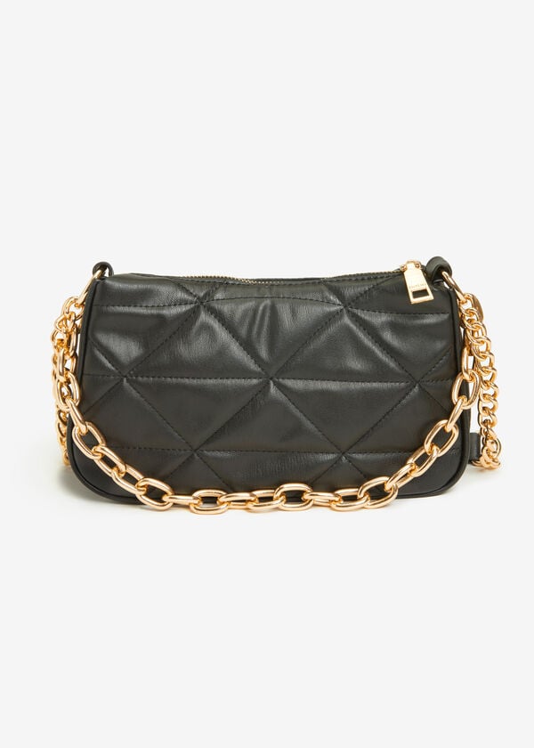 Bebe Gia Quilted Crossbody, Black image number 1