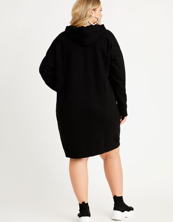 DKNY Sport Cityscape Hoodie Dress, Black image number 1