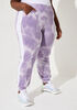 Tie Dye French Terry Joggers, Lavender Wave image number 2