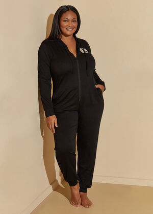 Logo French Terry Onesie, Black image number 0