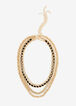 Gold Chain Layer Necklace, Gold image number 0