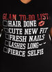 Glam To Do List Graphic Tee, Black image number 1