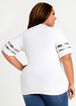 Sequin Fierce Diva Graphic Tee, White image number 2