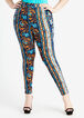Abstract Knit High Waist Leggings, Marmalade image number 0
