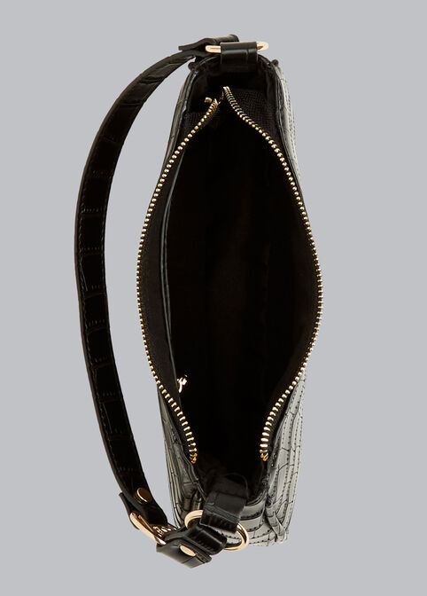 Bebe Tara Saddle Shoulder Bag, Black image number 2