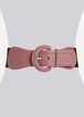 Faux Leather Stretch Waist Belt, Foxglove image number 0
