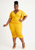 Ruched Jersey Tee Dress, Nugget Gold image number 0