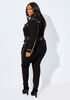 Tall Painted Denim Jumpsuit, Black image number 1