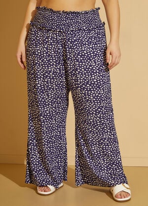 Raisins Curve Dotted Dia Pants, Navy image number 0