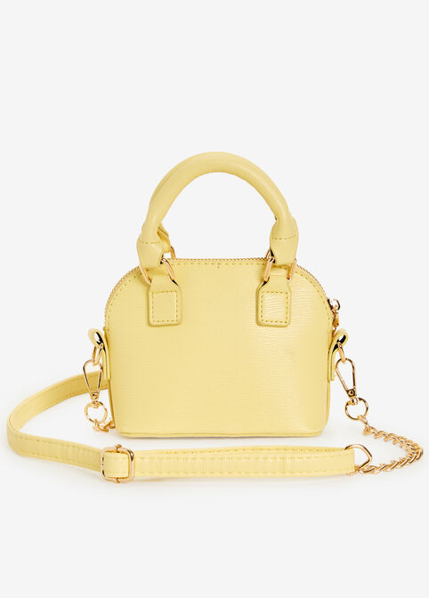 Bebe Gianna Saffiano Crossbody, Buttercup image number 1