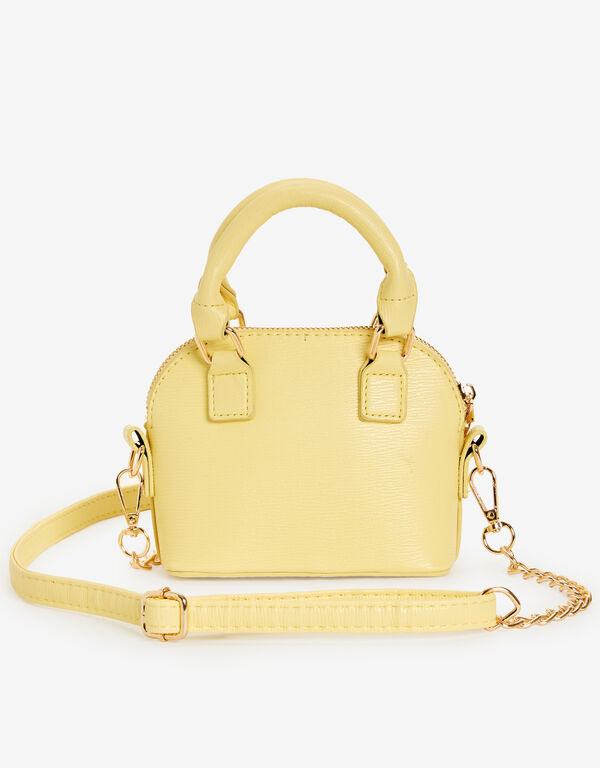 Bebe Gianna Saffiano Crossbody, Buttercup image number 1