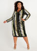Sequin Stripe Bodycon Dress, Multi image number 0