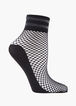 MeMoi Metallic Fishnet Socks, Black image number 0
