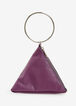 Faux Leather Pyramid Bag, Purple Magic image number 0