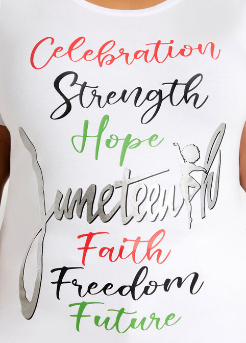 Juneteenth Celebration Graphic Tee, White image number 1