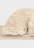 Nine West Faux Fur Slides, Camel Taupe image number 1