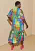 Abstract Print Midaxi Dress, Multi image number 1