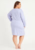Carole Hochman Striped Sleepshirt, Light Pastel Blue image number 1