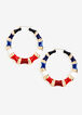 Americana Hoop Earrings, Multi image number 0