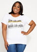 Shine Like Gold Graphic Tee, White image number 0