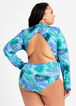 Fit4U On Back Zipper One Piece Green, Green image number 1