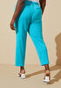 Mid Rise Crepe Ankle Pants, BlueBird image number 1