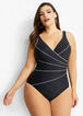 Miraclesuit Draped One-Piece Swimsuit, Black image number 0