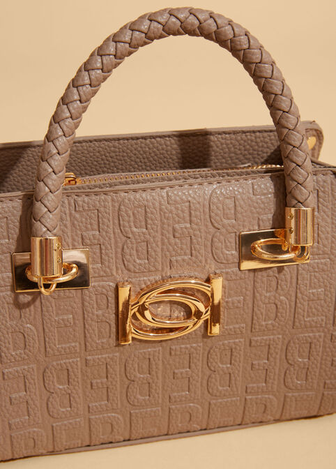 Bebe Alexandra Small Satchel, Camel Taupe image number 2