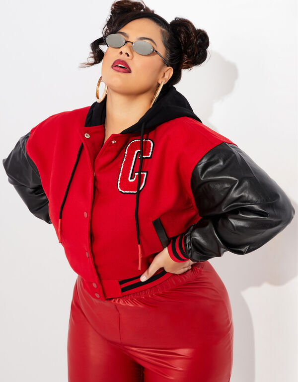 The Chicago Baseball Jacket, Red image number 0