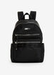 Trendy Designer Anne Klein Sport Midi Nylon Logo Spacious Backpack image number 0