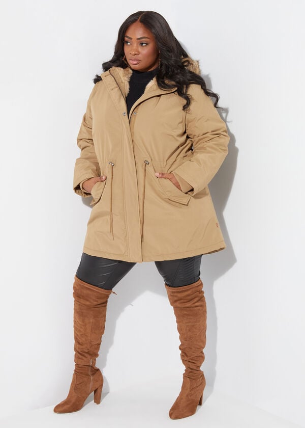 Plus Size Levi's Outerwear Quilted Cozy Warm Parka Coat Cute Puffer image number 0