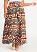 Belted Dot High Waist Maxi Skirt, Pale Gold image number 0