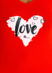 YMI Love Is Graffiti PJ Pants Set, Pink image number 1