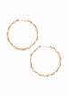 Pave Gold Oversize Hoop Earrings, Gold image number 0