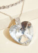 Layered Crystal Necklace Set, Silver image number 2