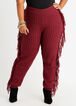 Plus Size Sweater Sets Fringe Crew Sweater & Joggers Knit 2pc Outfits image number 0