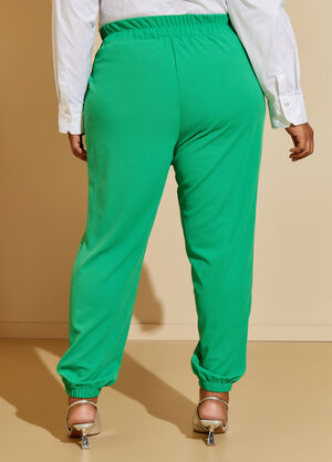 Crepe Joggers, Green image number 1
