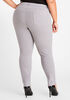 Grey Ponte Skinny Pants, Silver Filigree image number 1