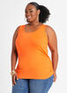 Plus Size Basic Tank Tops Plus Size Ruched Side Sleeveless Tops Cheap image number 0