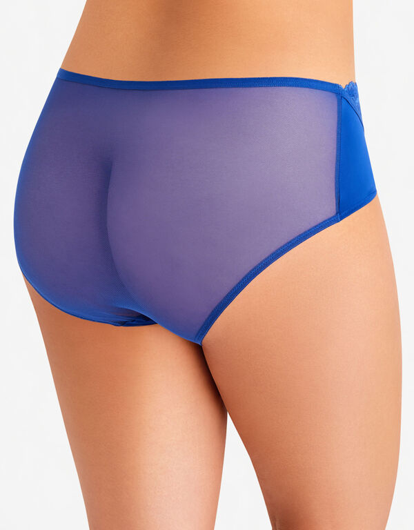 Lace & Microfiber Hipster Panty, Sodalite image number 1