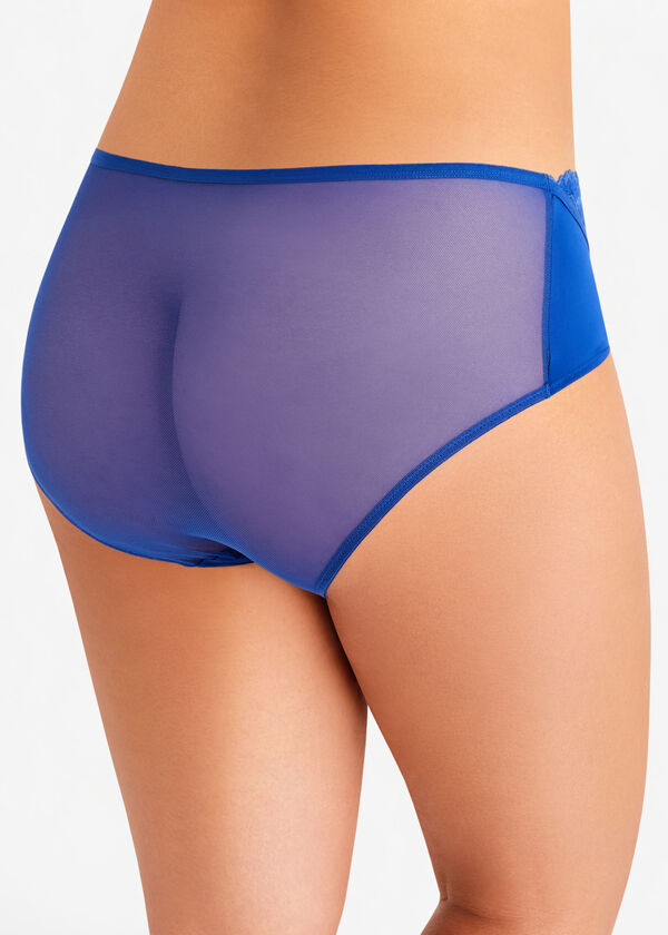 Lace & Microfiber Hipster Panty, Sodalite image number 1